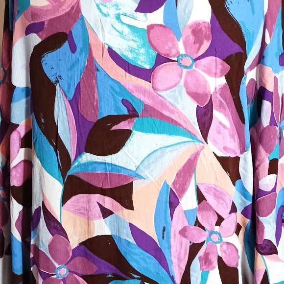 NEW Geometric/Floral Multi Oversized Long Duster‎ Kimono Size S - Picture 8 of 12